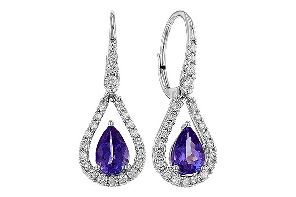 G320-74491: EARR 1.48 TW TANZANITE 1.98 TGW (7x5 PEAR)