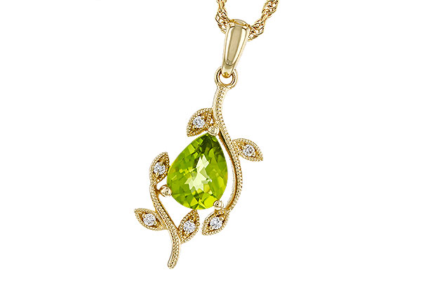 G320-76309: NECKLACE 1.16 PERIDOT 1.21 TGW (8x6MM PER)
