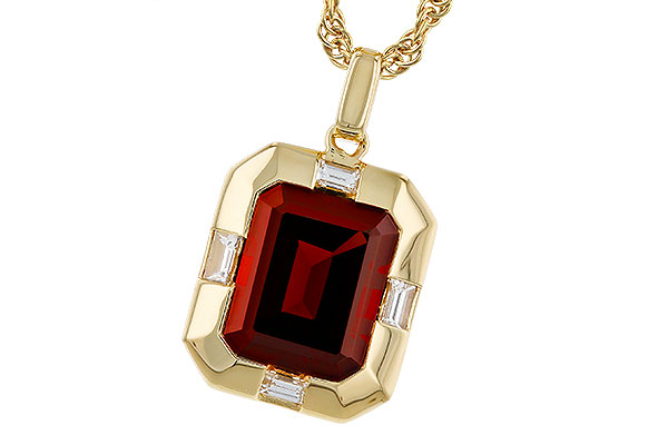 G320-77236: NECKLACE 3.65 GARNET 3.82 TGW (10x8MM GAR)