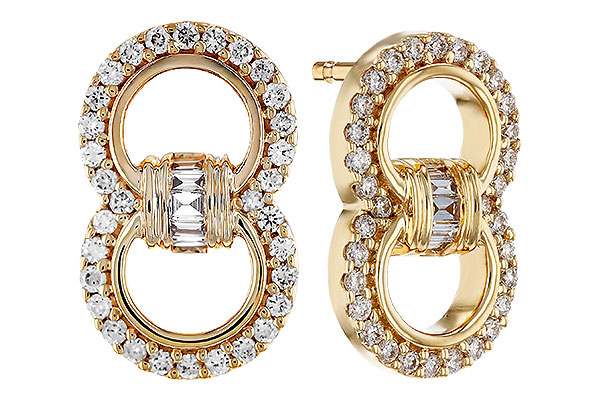 G321-64454: EARRINGS .05 TW BAGS .28 TW