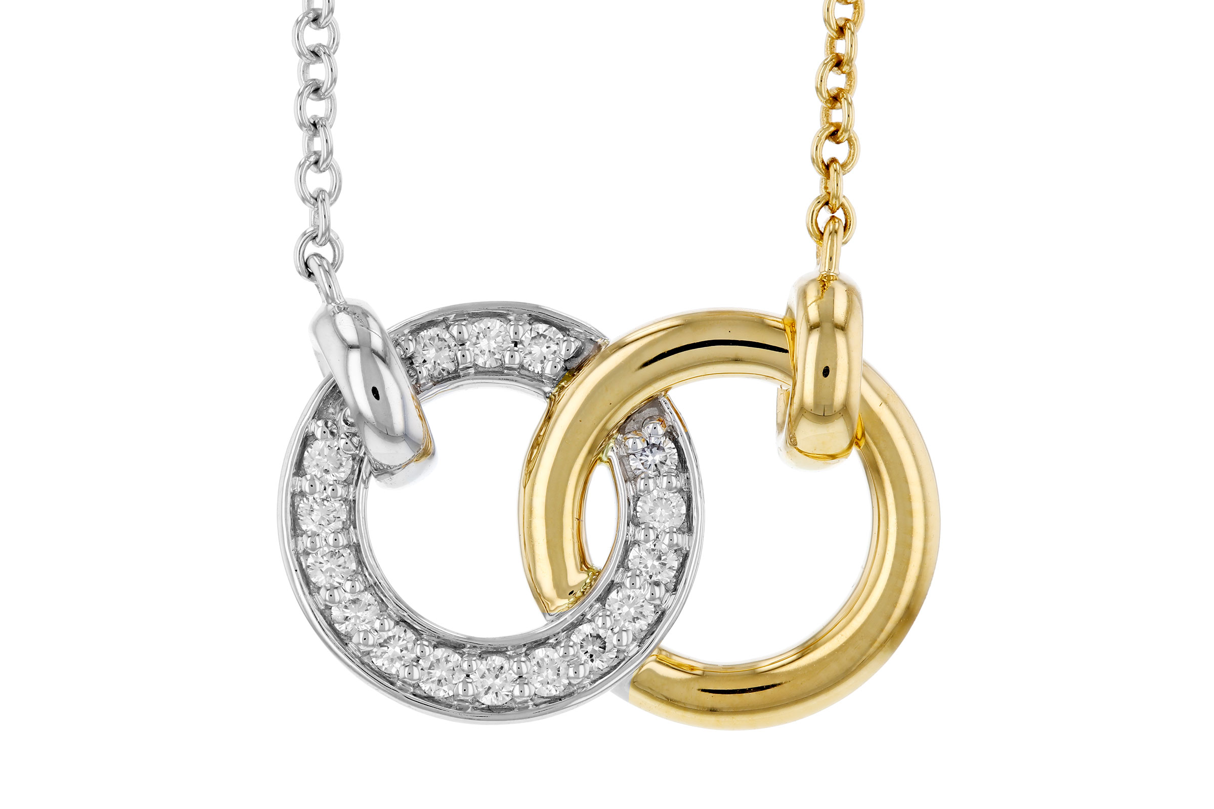 G321-66336: NECKLACE .20 TW (18")