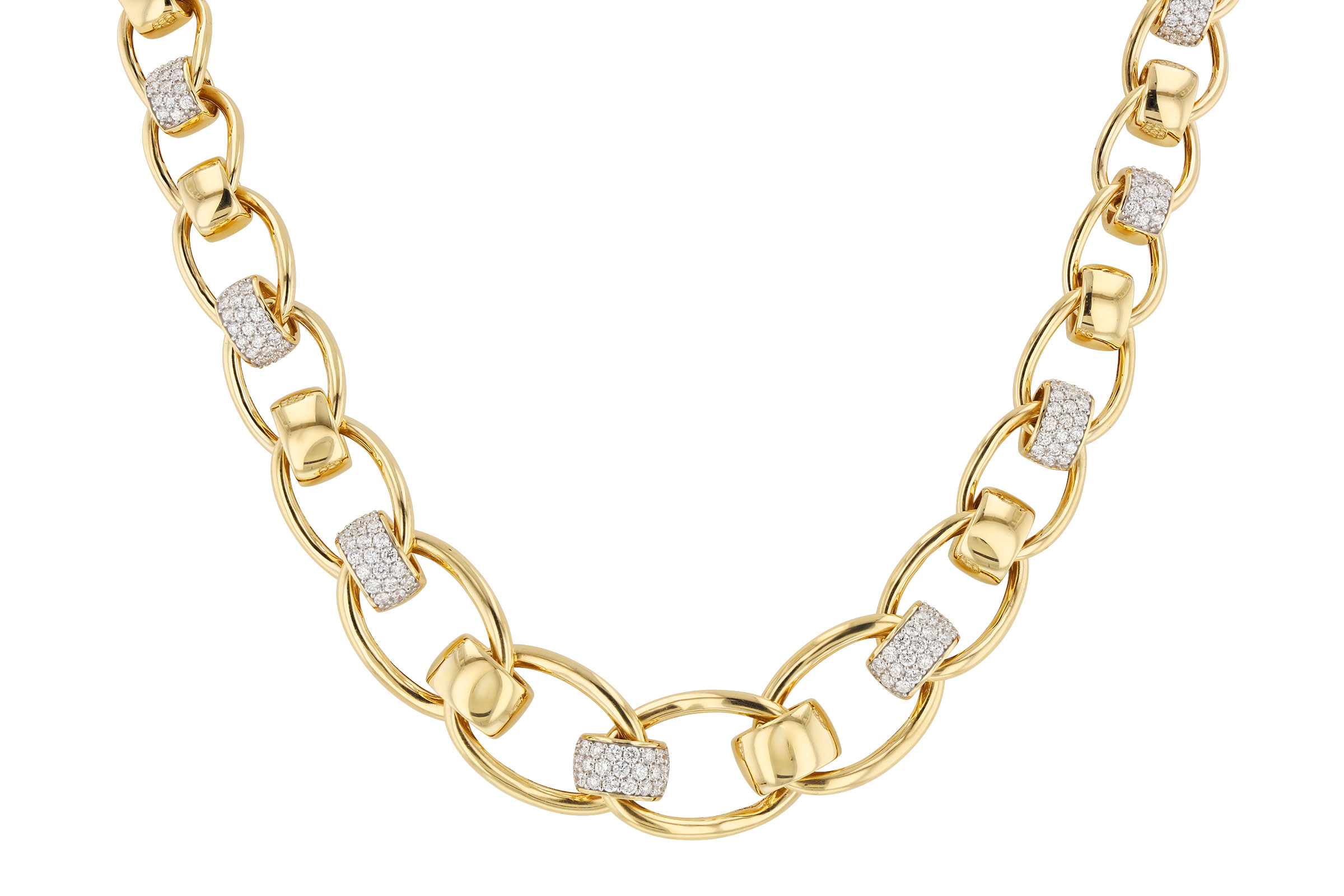 G321-66345: NECKLACE 2.00 TW (17")