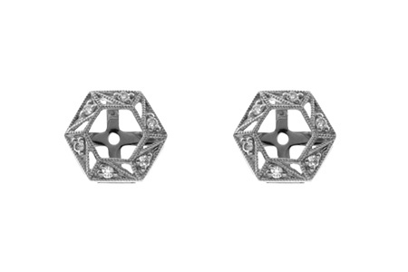 H046-27191: EARRING JACKETS .08 TW (FOR 0.50-1.00 CT TW STUDS)