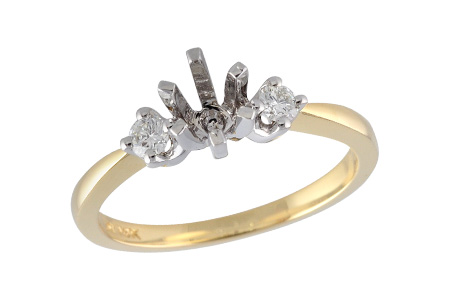 H051-67191: LDS SEMI DIA RING .14 TW
