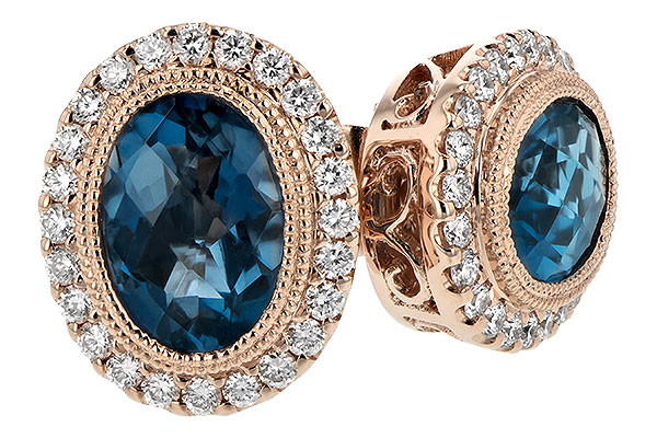 H235-29009: EARR 1.76 LONDON BLUE TOPAZ 2.01 TGW