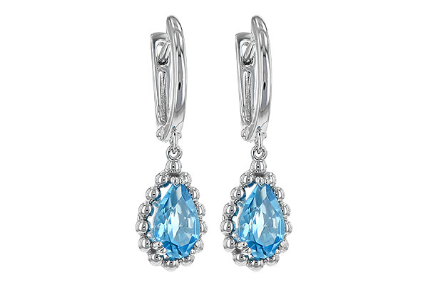 H235-31800: EARRING BLUE TOPAZ 1.70 TW