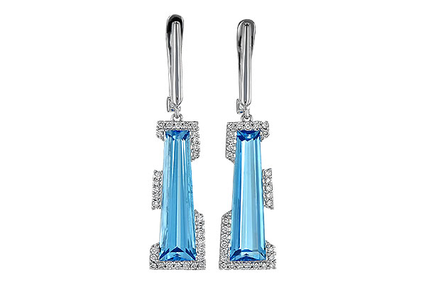 H236-19982: EARR 6.12 TW BLUE TOPAZ 6.33 TGW