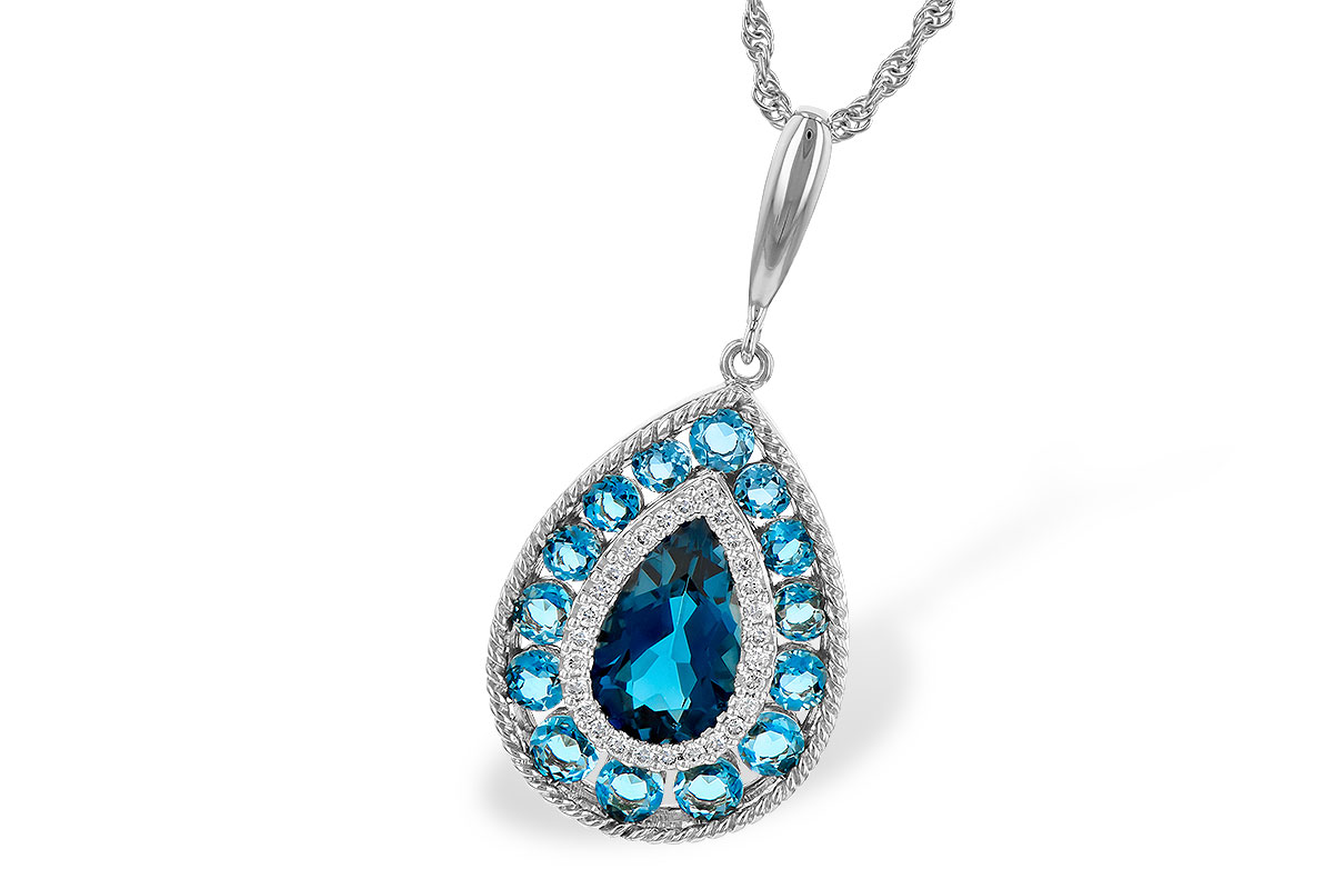 H236-22700: NECK 2.55 TW BLUE TOPAZ 2.65 TGW