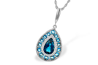 H236-22700: NECK 2.55 TW BLUE TOPAZ 2.65 TGW