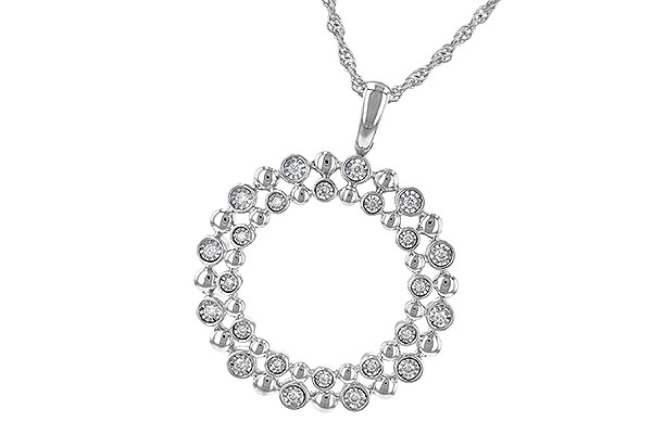 H236-23554: NECKLACE .12 TW