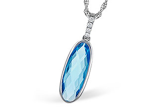 H318-94509: NECK 1.90 BLUE TOPAZ 1.93 TGW