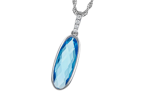 H318-94509: NECK 1.90 BLUE TOPAZ 1.93 TGW