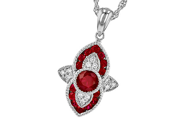 H318-94527: NECK .63 TW RUBY .70 TGW