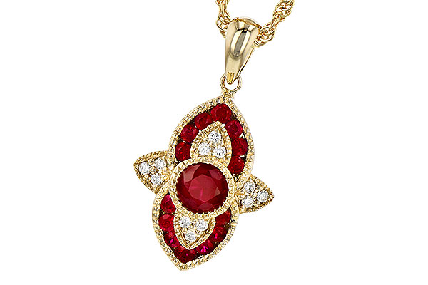 H318-94527: NECK .63 TW RUBY .70 TGW