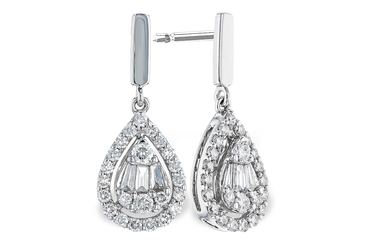 H319-83600: EARRINGS .08 TW BAG .40 TW