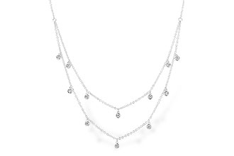H319-83618: NECKLACE .22 TW (18 INCHES)