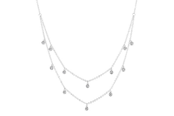 H319-83618: NECKLACE .22 TW (18 INCHES)
