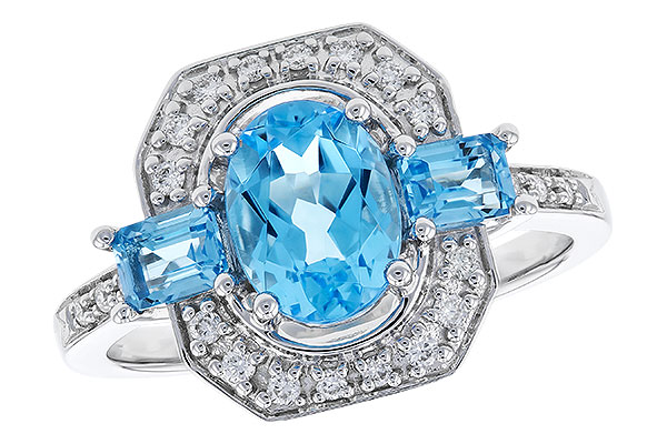 H319-85436: LDS RG 1.75 TW BLUE TOPAZ 1.90 TGW