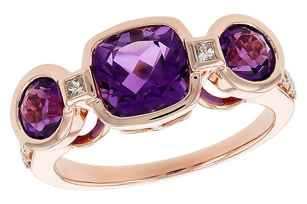 H319-88091: LDS RG 2.25 TW AMETHYST 2.50 TGW (7MM CUSHION)