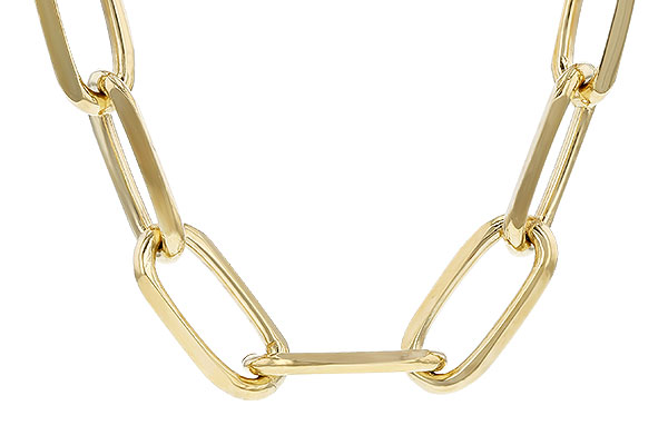 H319-88136: PAPERCLIP XL (8IN, 5.2MM, 14KT, LOBSTER CLASP)