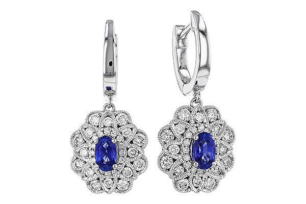 H319-89936: EARR .68 TW SAPPHIRE 1.42 TGW (5x3MM SAPP)