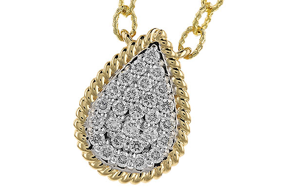 H319-89954: NECKLACE .32 TW (18")