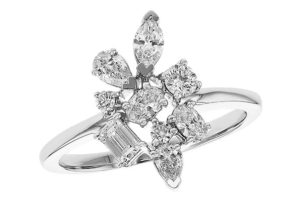 H319-89991: LDS DIA RG .75 TW FANCY CUT DIAMONDS