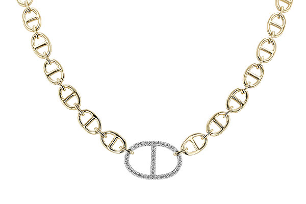 H319-90845: NECKLACE .65 TW (17")