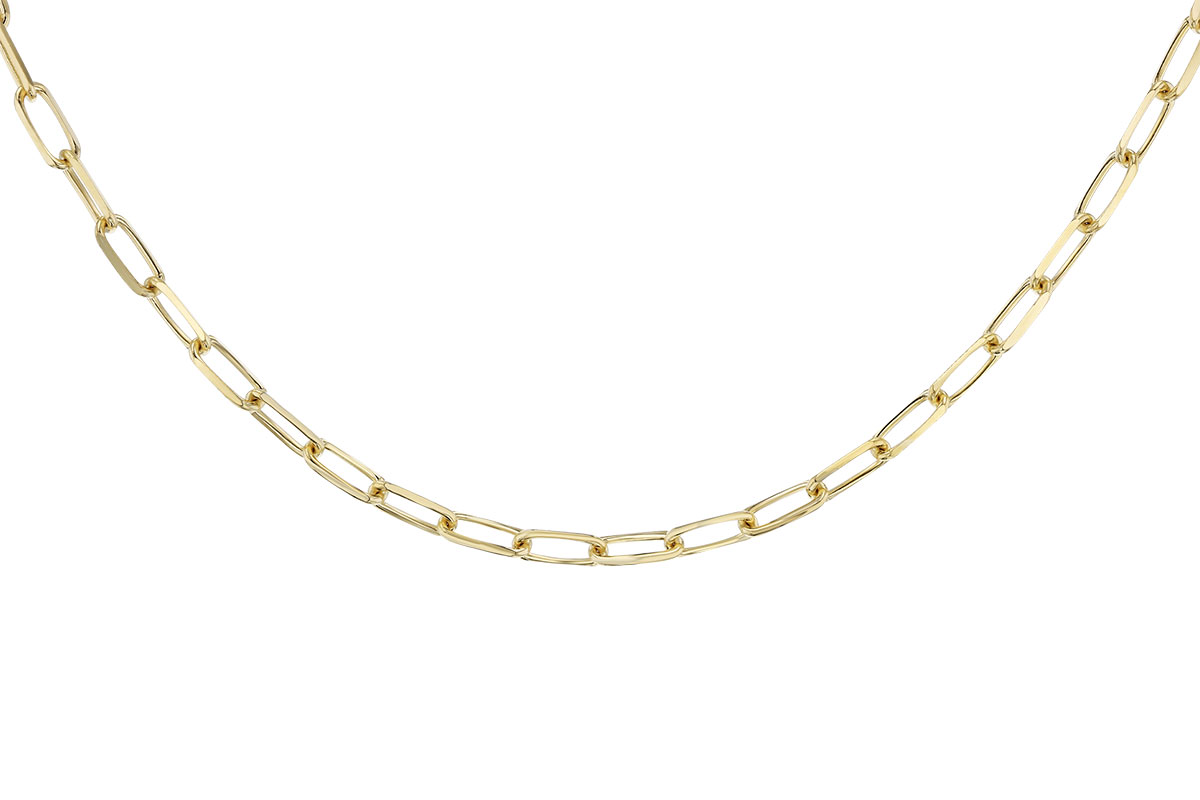 H320-73545: PAPERCLIP LG (7IN, 4.0MM, 14KT, LOBSTER CLASP)