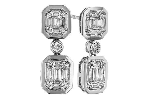 H320-73600: EARRINGS .38 BAG .45 TW
