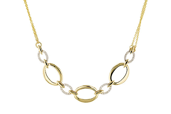H320-74463: NECKLACE .50 TW (18")