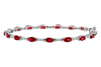 H320-75445: BRACELET 4.65 RUBY 4.97 TGW (7")