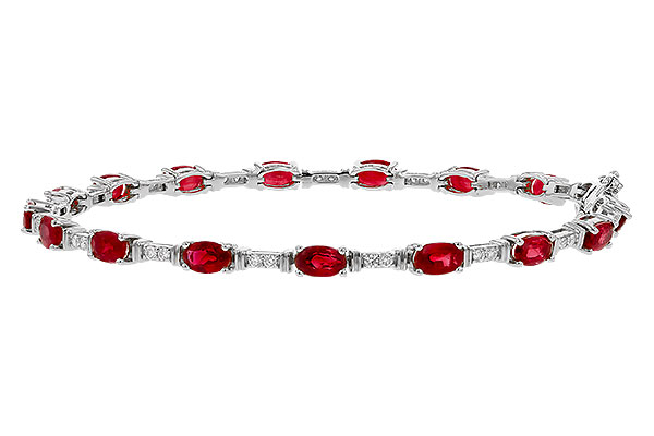H320-75445: BRACELET 4.65 RUBY 4.97 TGW (7")