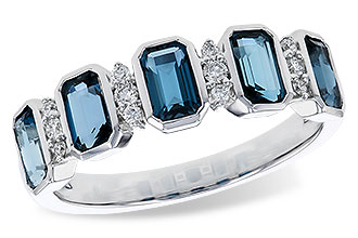 H320-76300: LDS RG 1.46 TW LONDON BLUE TOPAZ 1.58 TGW