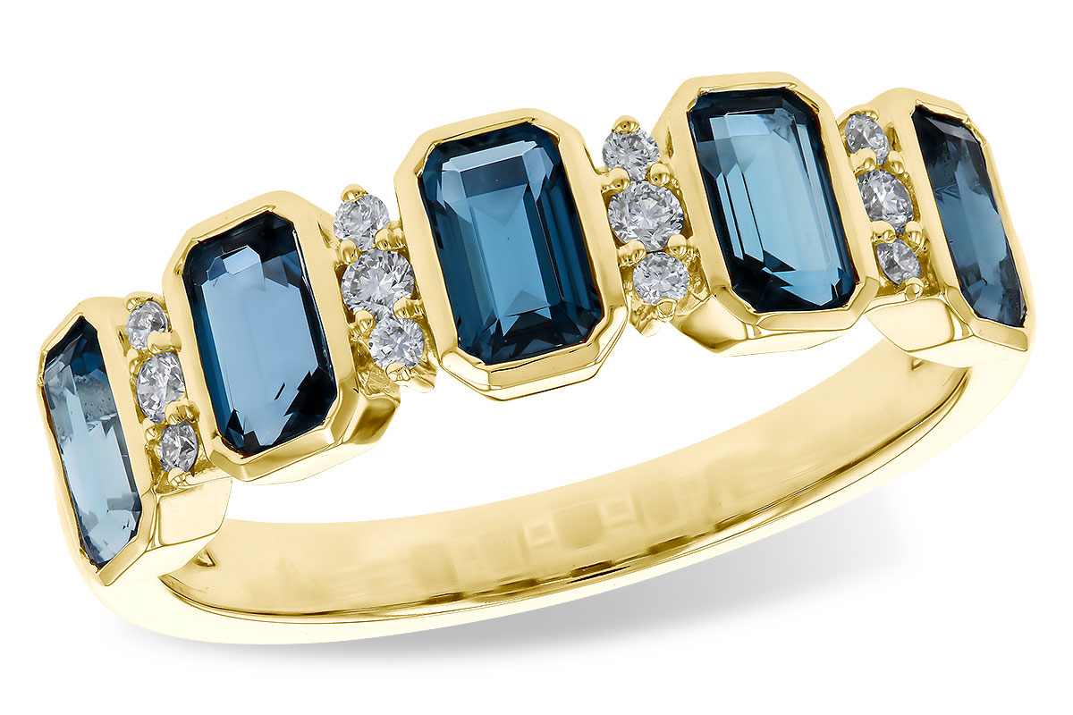 H320-76300: LDS RG 1.46 TW LONDON BLUE TOPAZ 1.58 TGW