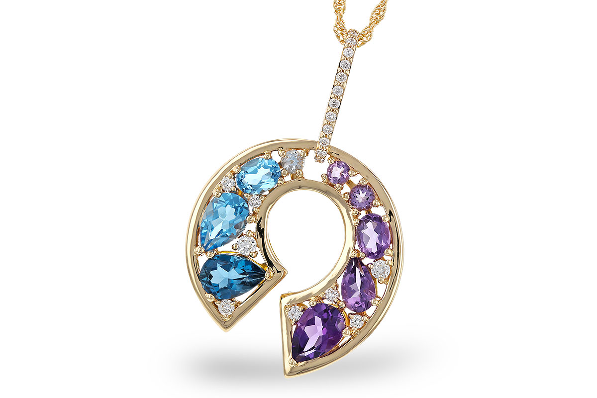 H320-77227: NECKLACE 1.77 SEMI-PREC (AMY & BT) 1.90 TGW