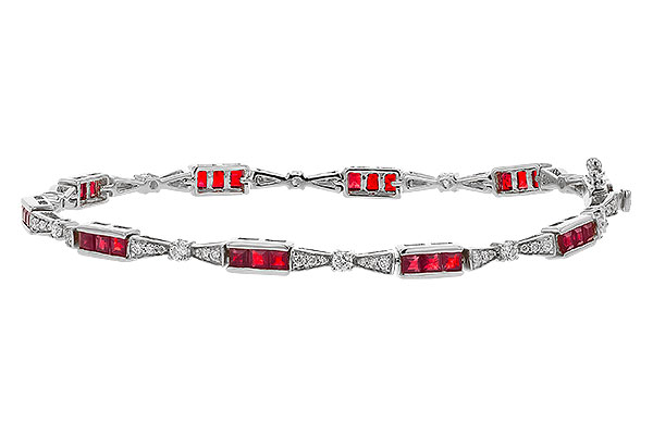 H320-79036: BRACELET 2.05 RUBY 2.70 TGW (7")