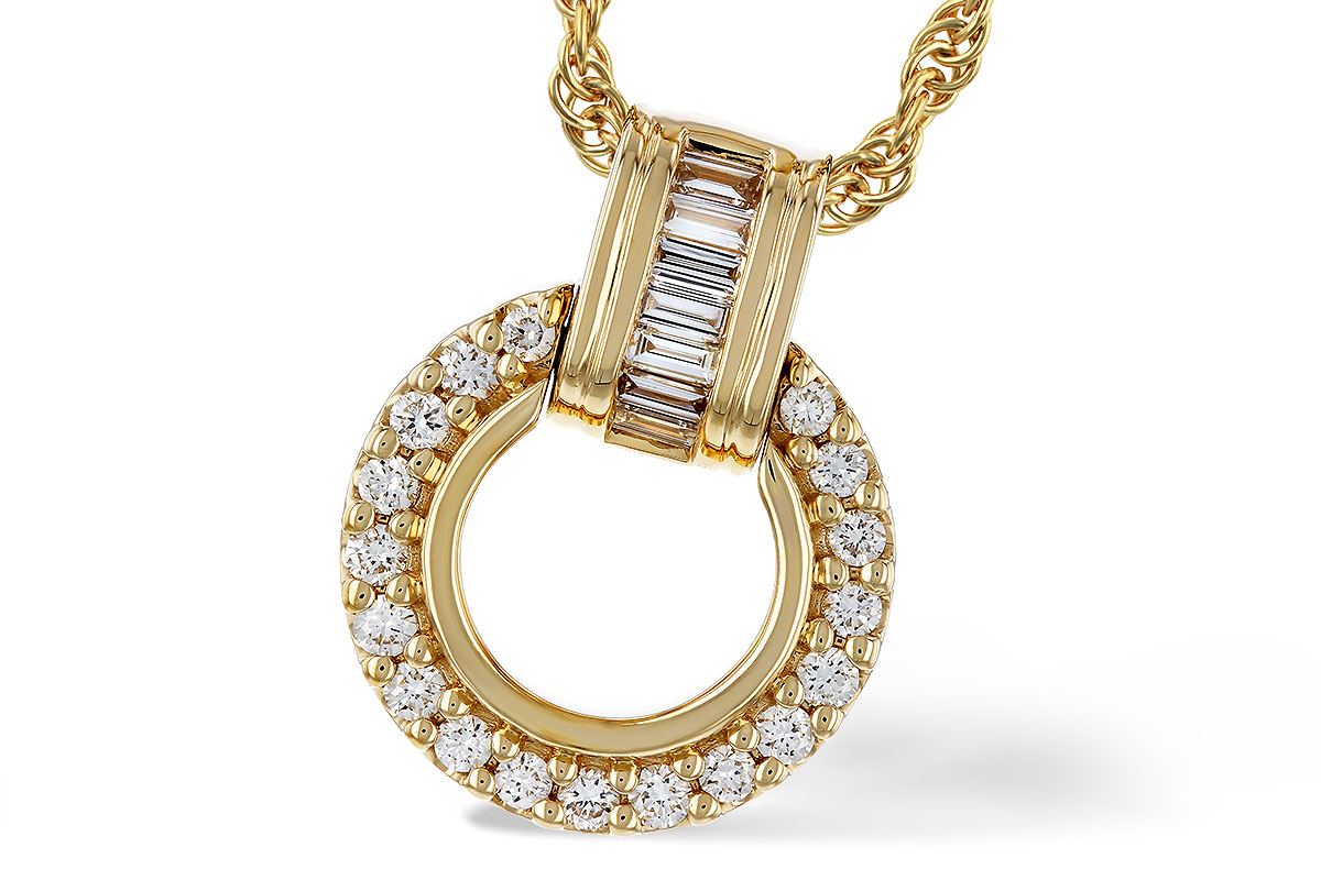 H320-81809: NECKLACE .12 BAG .33 TW