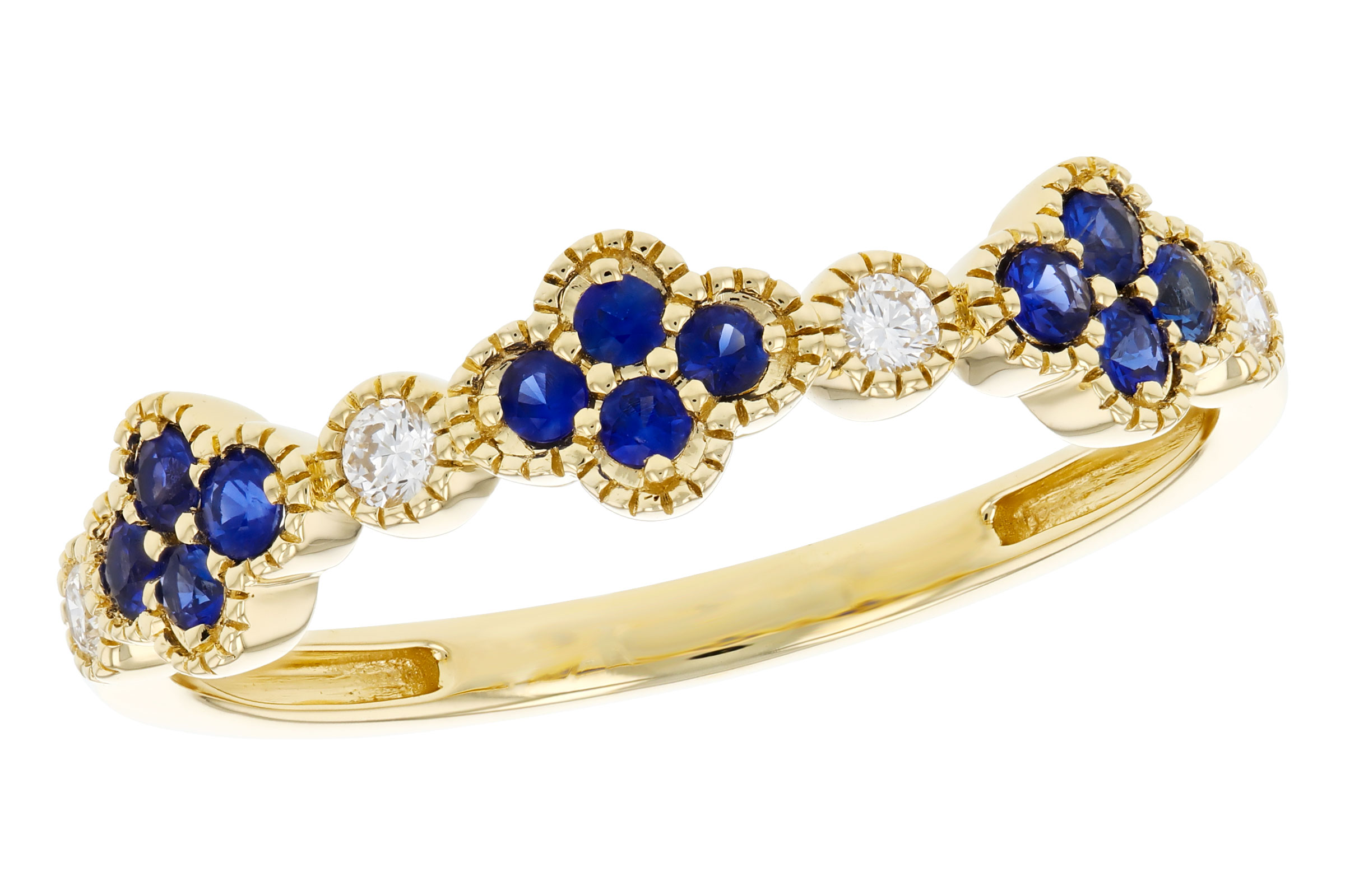 H321-67200: LDS WED RG .23 TW SAPPHIRE .31 TGW