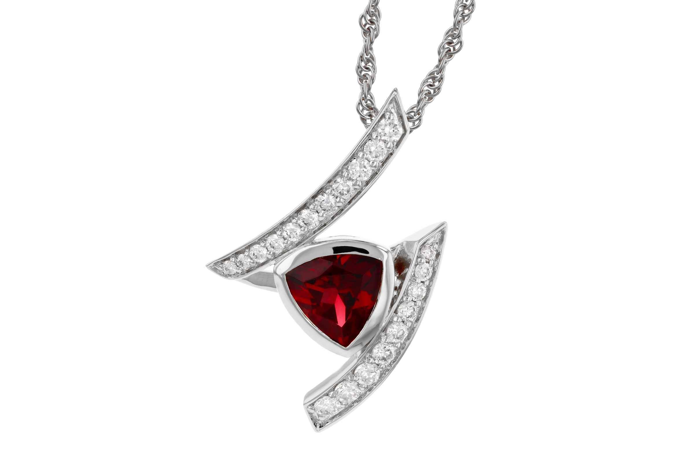 H321-67227: NECKLACE .84 GARNET 1.03 TGW (6MM GAR)