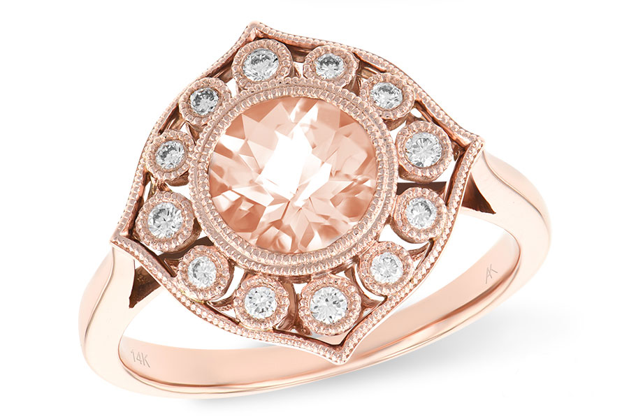 K234-40836: LDS RG .90 MORGANITE 1.05 TW