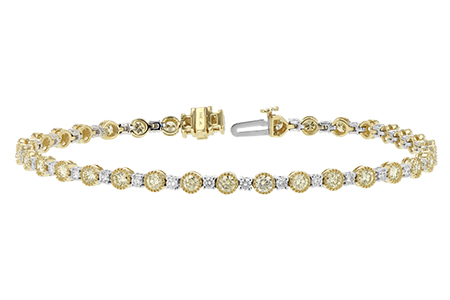 K234-45372: BRACELET 2.22 YELLOW DIA 3.04 TW