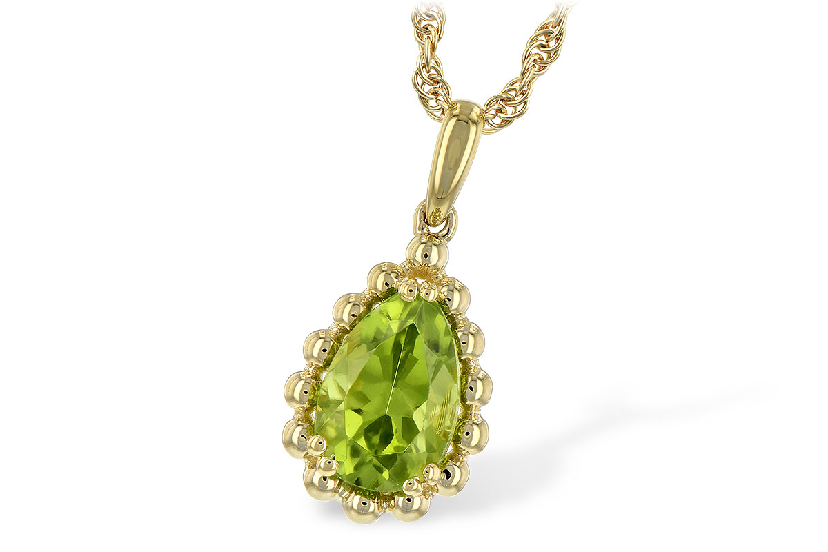 K235-31800: NECKLACE 1.30 CT PERIDOT
