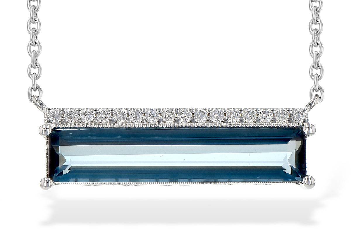 K236-24500: NECK 2.70 LONDON BLUE TOPAZ 2.80 TGW