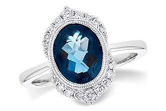 K318-99054: LDS RG 1.86 LONDON BLUE TOPAZ 2.00 TGW