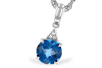 K319-87209: NECK 1.60 LONDON BLUE TOPAZ 1.61 TGW (7MM RD)