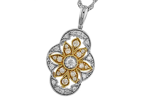 K319-89072: NECKLACE .33 TW