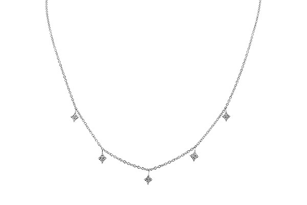 K319-89954: NECKLACE .19 TW (18")