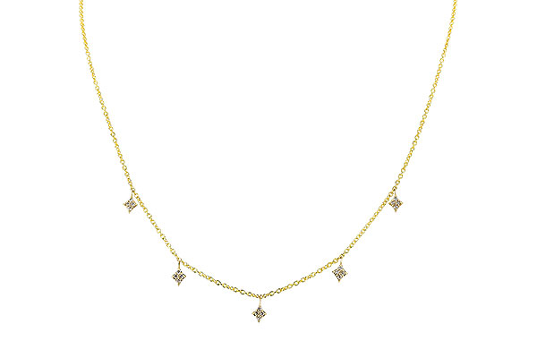 K319-89954: NECKLACE .19 TW (18")