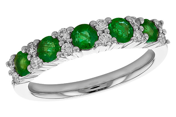 K319-89972: LDS WED RG .70 EMERALD .94 TGW